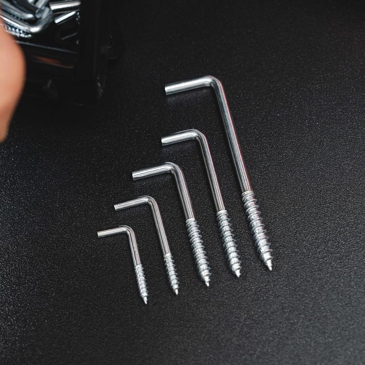 Produktbild Helpmate Schraubhaken, 40 × 3,0 × 15 × 14 mm, gerade, Stahl, verzinkt, Holzgewinde (50 Schrauben pro Stück)