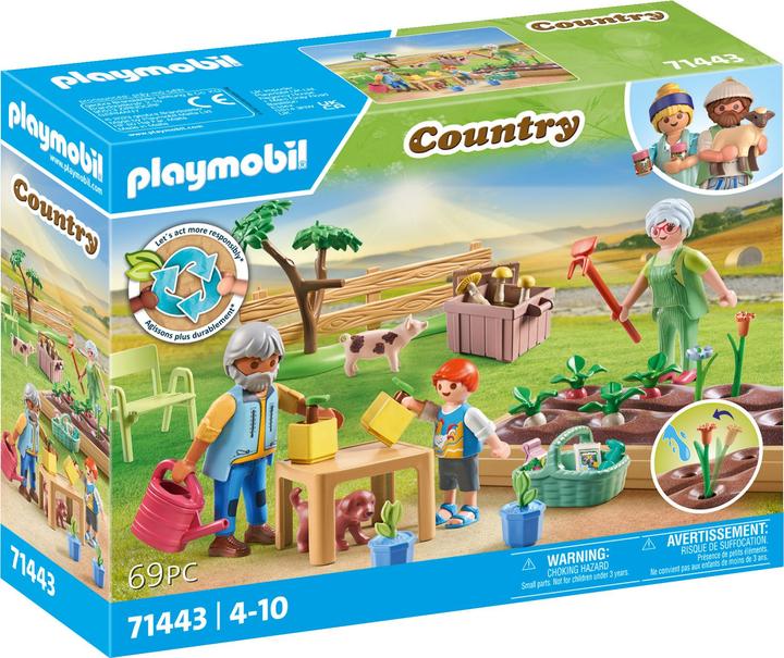 Actual product image Playmobil 71443 Idyllic vegetable garden with the grandparents (71443, Playmobil Country)