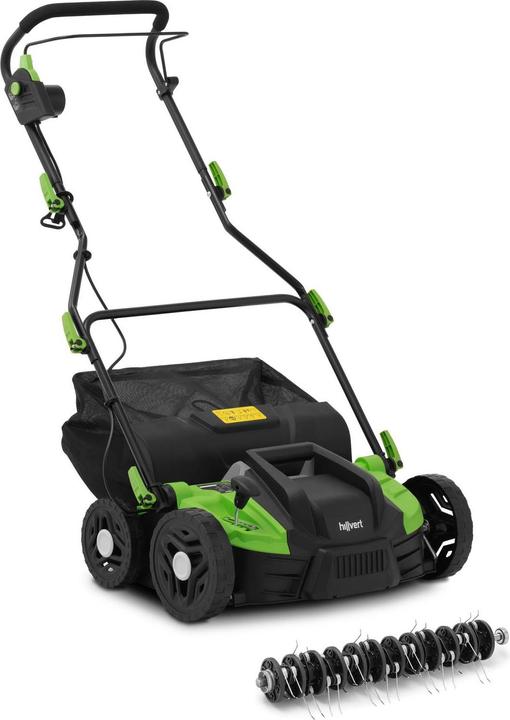 Hillvert Vertikutierer Rasenlüfter Elektro Vertikutierer 2 in 1 Rasenvertikutierer 1500 W