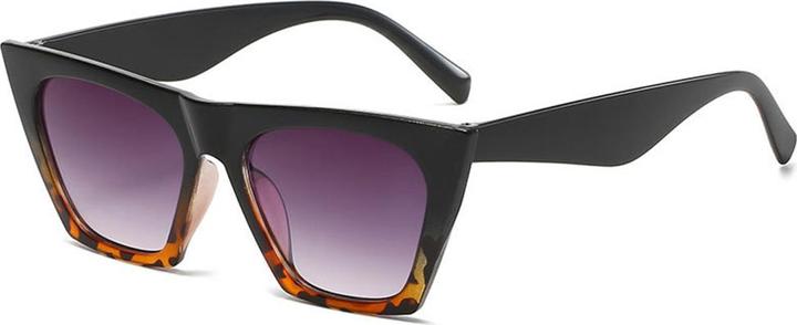 Actual product image Techsuit - Sunglasses (5154) - for Women, PC Frame and Lens, Square - Black / Leopard / Gray