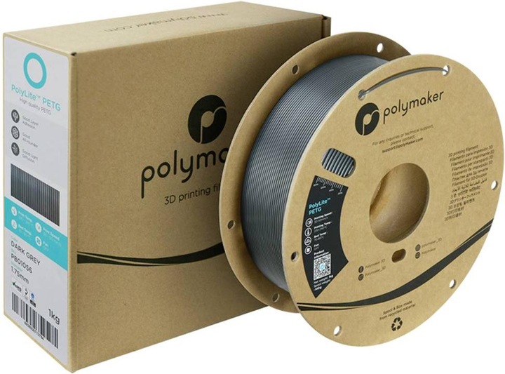 Produktbild Polymaker PolyLite PETG (PETG, 1.75 mm, 1000 g, Grau)