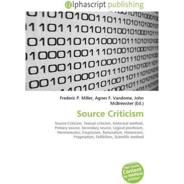 Thumbnail - Source Criticism, Sachbücher