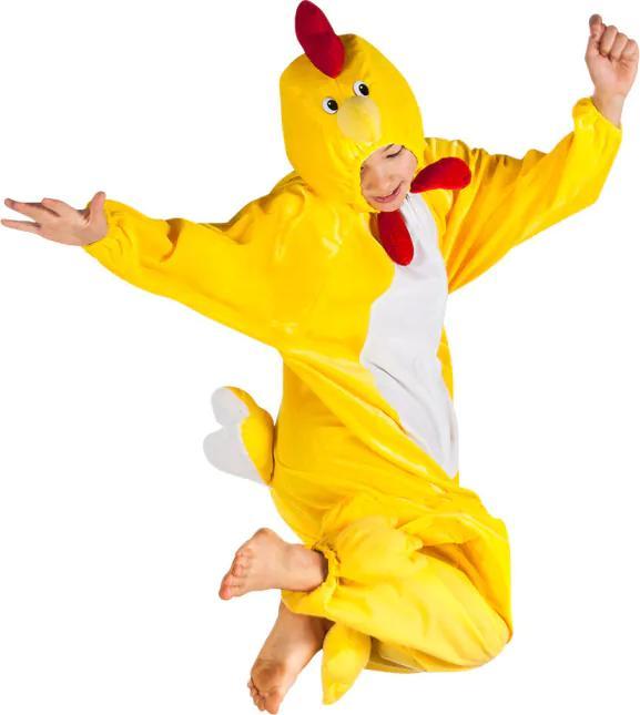Immagine prodotto Boland Costume da pollo per bambino: tuta in peluche con cappuccio (140)