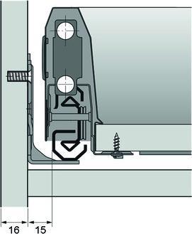Productafbeelding Hettich Volledig uittrekbare lopers Actro Silent System