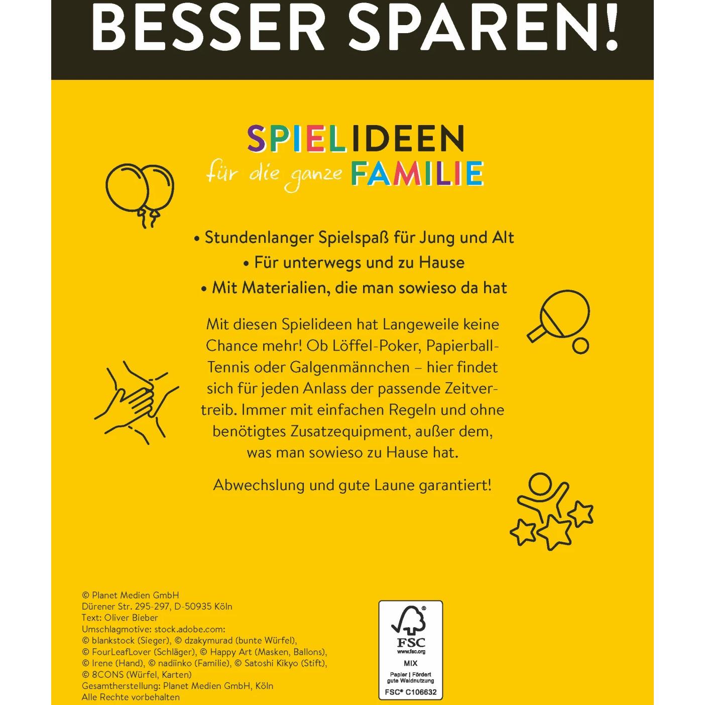Thumbnail - Spielideen für die ganze Familie • Besser Sparen!, Kinderbücher von Oliver Biber