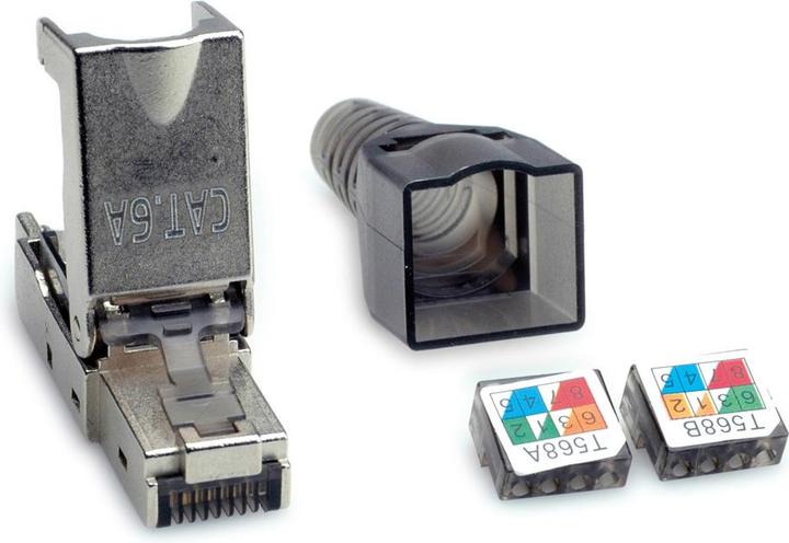 Actual product image Value feldkonfekt. RJ45-St. Kat.6A STP (Network cable plug)