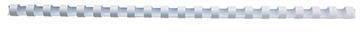 Produktbild GBC Binderücken 10mm, 21 Ringe, weiss, 100 Stk.