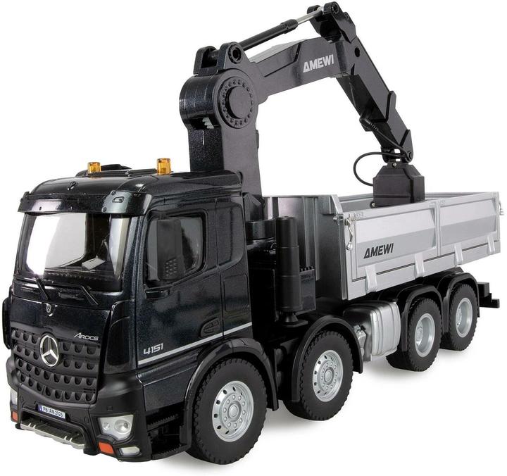 Amewi Mercedes-Benz Arocs Kranwagen mit Kipper 8x4/4 4WD 1:18 RTR (RTR Ready-to-Run)