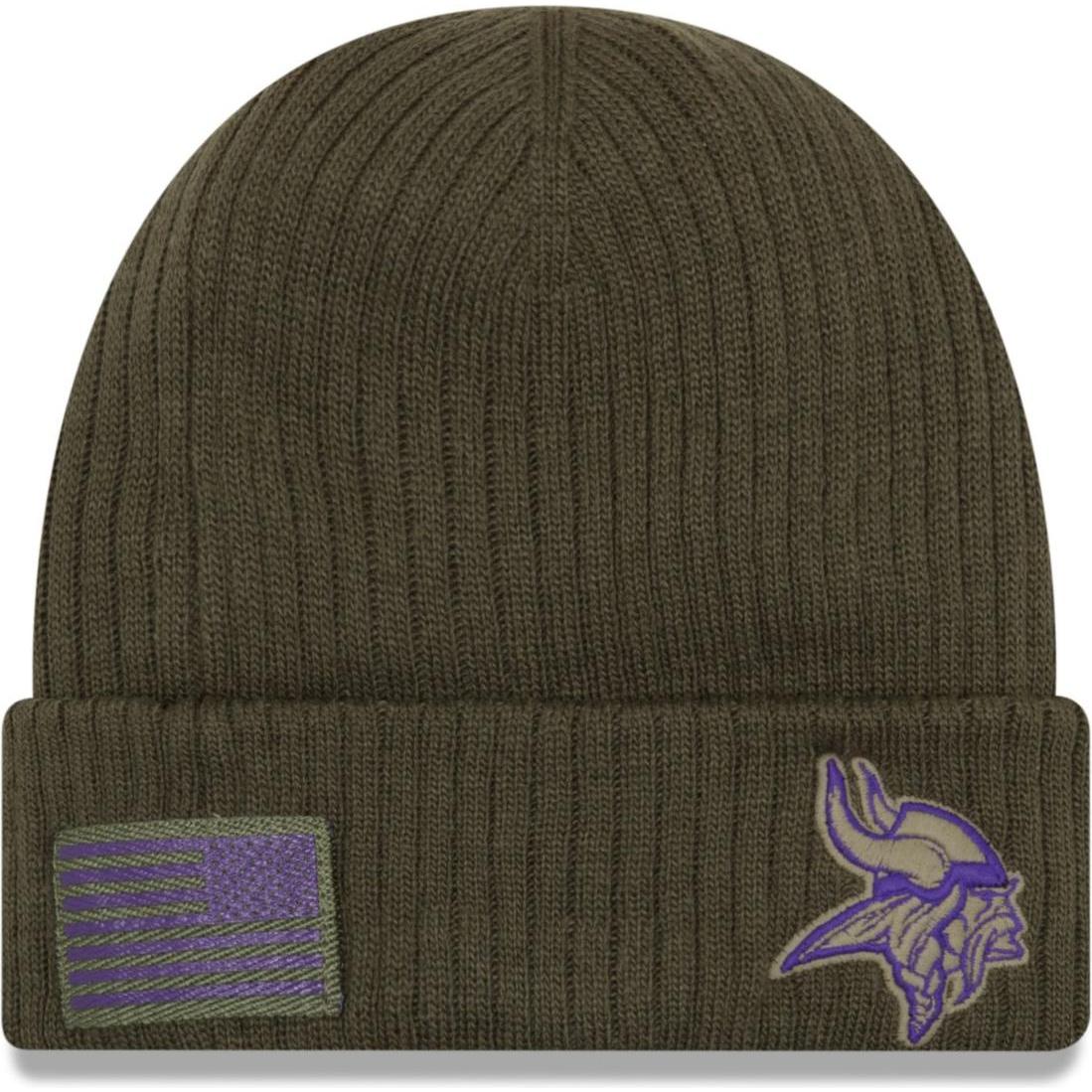 New Era, Herren, Mütze, Salute To Service Minnesota Vikings, Grün