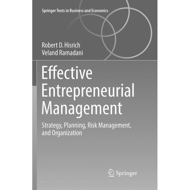 Effective Entrepreneurial Management, Fachbücher von Veland Ramadani, Robert D. Hisrich