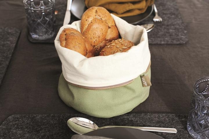 Actual product image Easy Life Cotton bread bag 20cm heatable, green