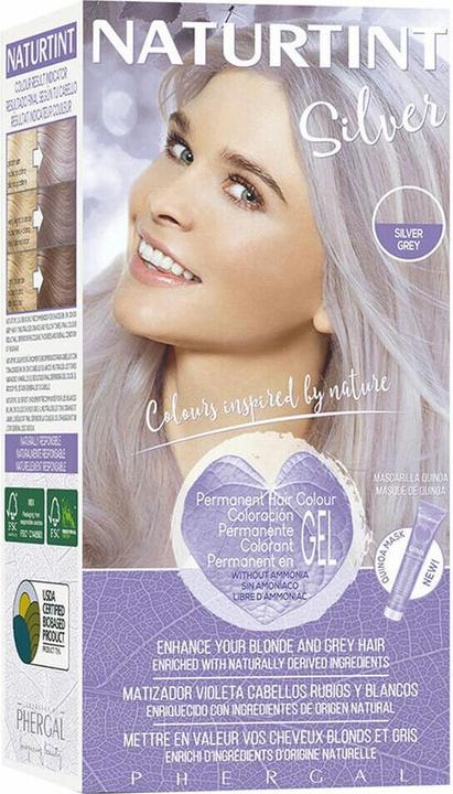 Produktbild Naturtint Silberne biobasierte Permanent Coloration mit violetten Tönen 170ml (Silber)