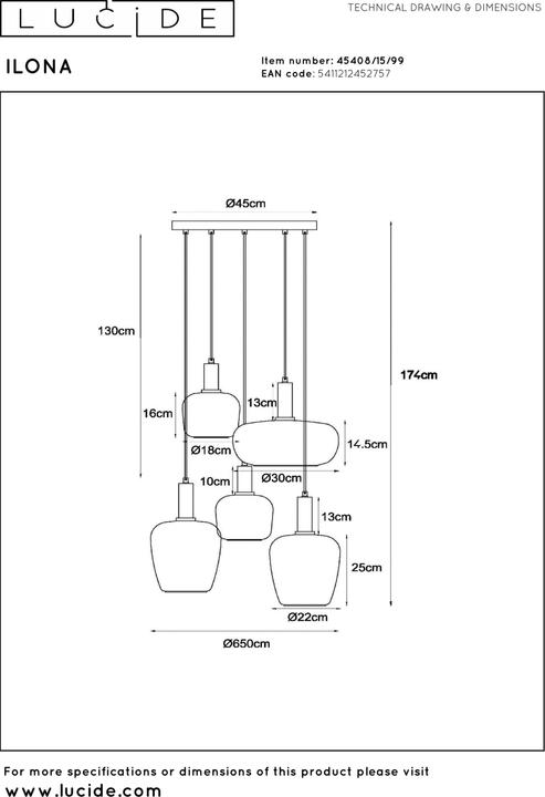 Produktbild Lucide Ilona (E27)