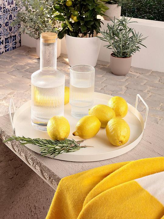 Actual product image Biederlack Plaid "Fresh Stripe" (170 x 130 cm)