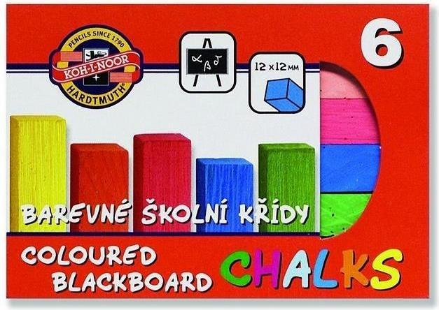 Image du produit Koh-i-Noor Cf6gessetti Blackboard Chalks 12x12mm (Multicolore, 6 x)