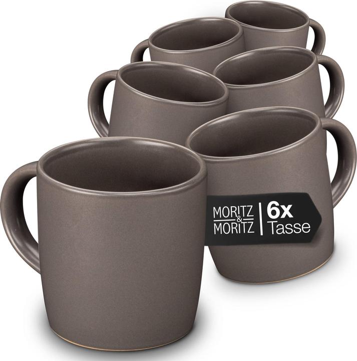 Moritz & Moritz NORDIC 6x Tassen Grau (300 ml, 6x)