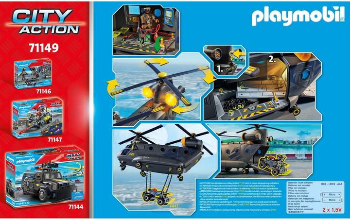 Immagine prodotto Playmobil Aereo di soccorso SWAT (71149, Playmobil Città d'azione)