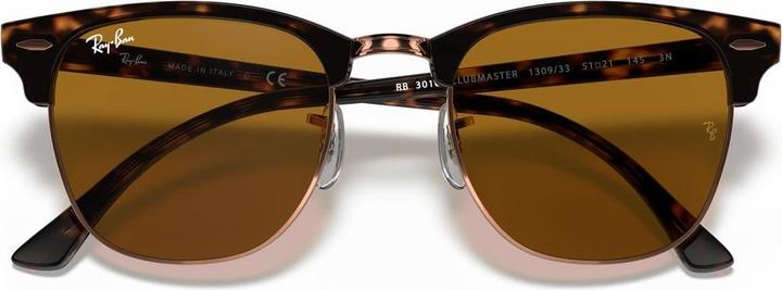 Actual product image Ray Ban Clubmaster sunglasses - tortoiseshell