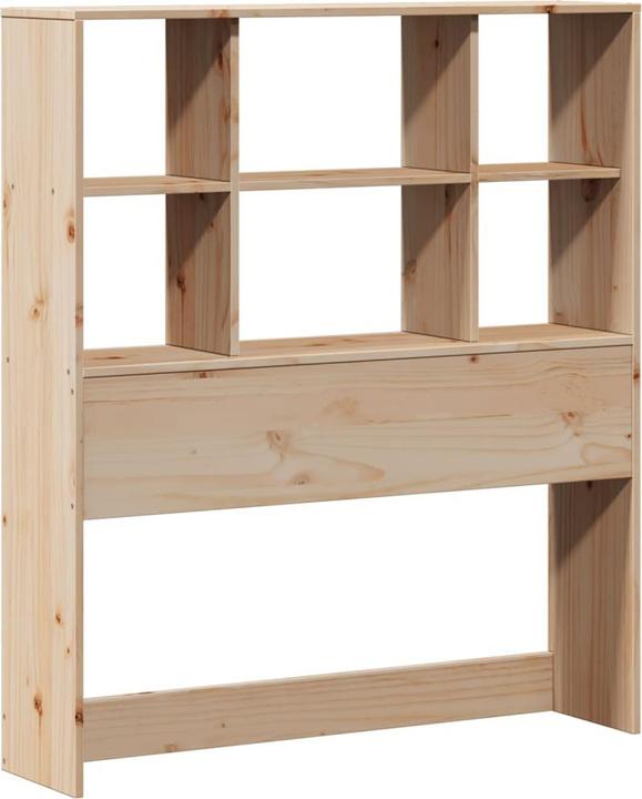 Actual product image VidaXL Bed with shelf without mattress pine (160 x 200 cm)