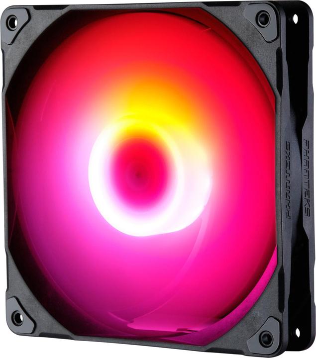 Actual product image Phanteks M25 PWM D-RGB fan, 3-pack - 140mm, black (140 mm, 3x)