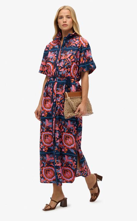 Produktbild Superdry Maxi-Hemdkleid aus Leinen (10XL)
