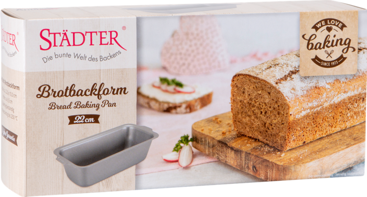 Produktbild Städter Brotbackform 22 x 10 cm / H 6,5 cm Silber