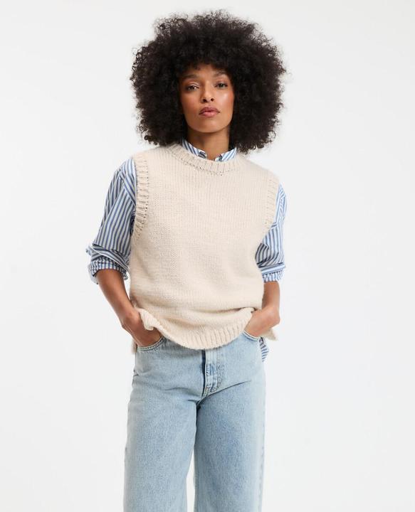 Produktbild La Redoute Collections Pullunder mit rundem Ausschnitt (S)