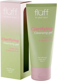 Fluff Dans votre âme Gel de lavage hydratant pour le visage à l'argile verte et à l'acide glycolique 100Ml (Gel, 100 ml)
