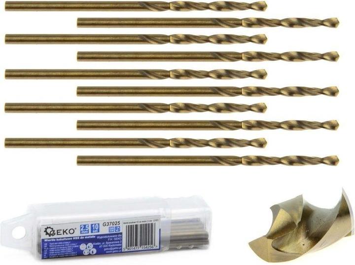 Actual product image GEKO Drill bit for metal 6.5 mm HSS, pack of 10 (6.5 millimetres)