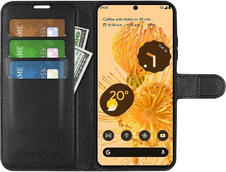 Produktbild Cover-Discount Google Pixel 7 - Leder Etui Hülle schwarz (Google Pixel 7)