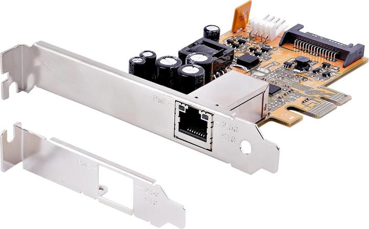 StarTech com 1 Port 2.5Gbps PoE Network Card, PCIe Ethernet Card w/RJ45, 30W 802.3at PoE NIC for Des (PCI Express 2.1)