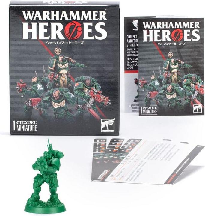 Actual product image Games Workshop Warhammer Heroes Miniatures Dark Angels Display (8) (Plastic)