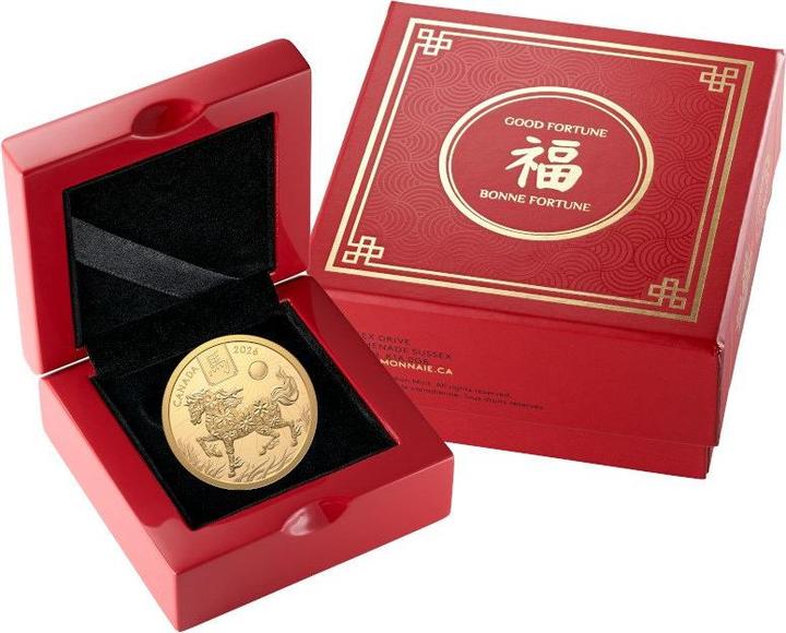 Actual product image Royal Canadian Mint Gold Lunar Pferd 15 g PP - 2026 (999.90, 2026)