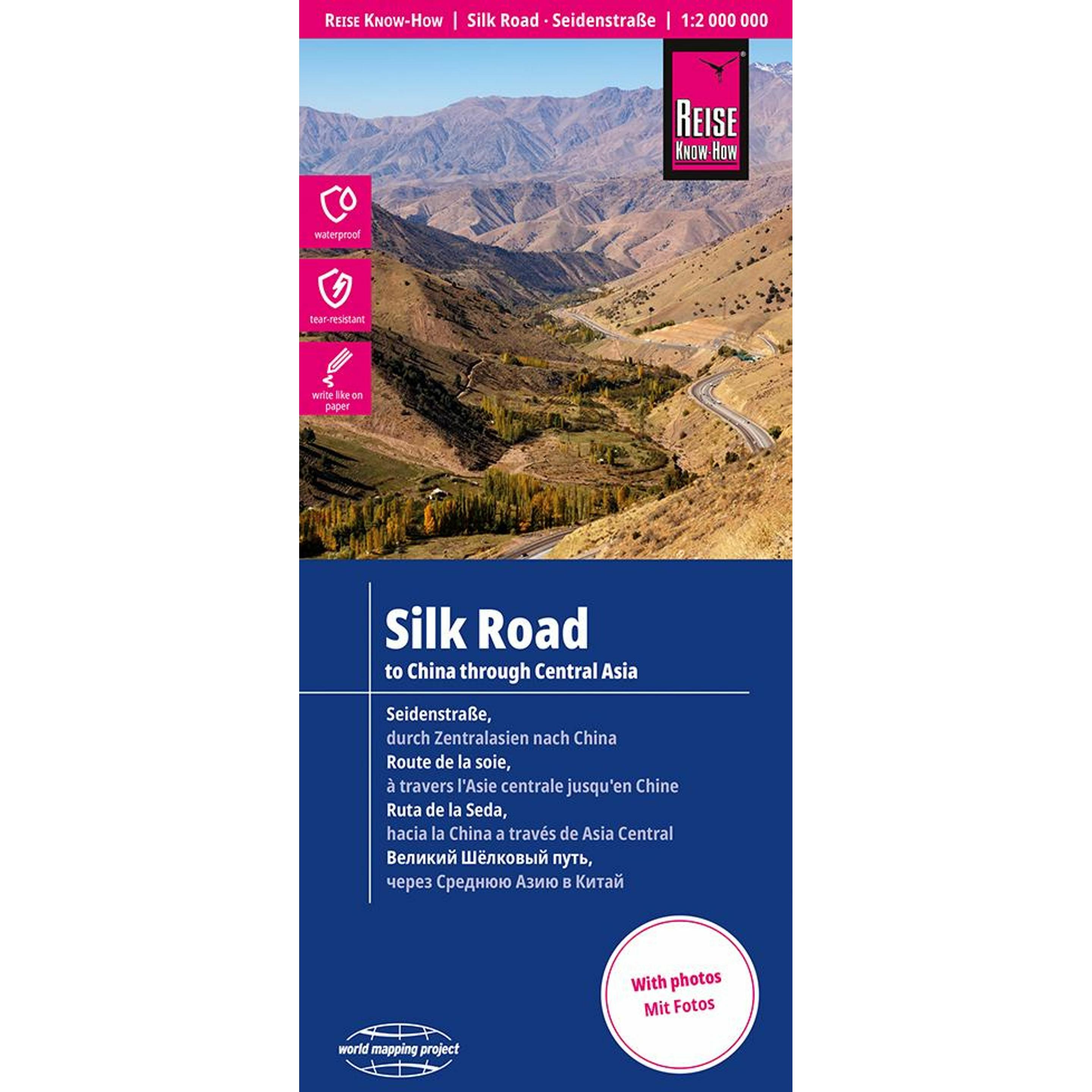 Reise Know-How Landkarte Seidenstrasse (1:2.000.000): Durch Zentralasien nach China (44876266)