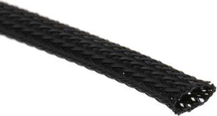 Actual product image HellermannTyton Polyester braided sleeving HEGP06-PET-BK-C4 (Cable conduit, 10000 cm)
