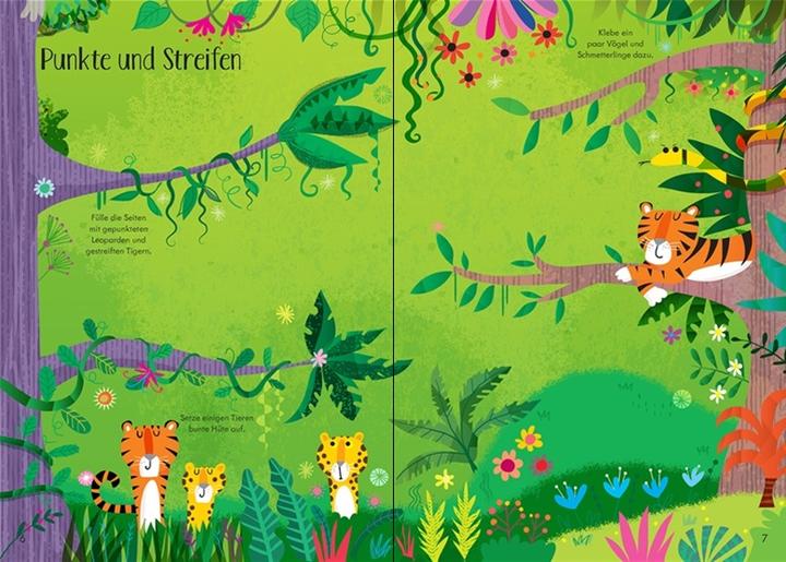 Immagine prodotto Mein Immer-wieder-Stickerbuch: Dschungel (Tedesco, Kirsteen Robson, 2020)