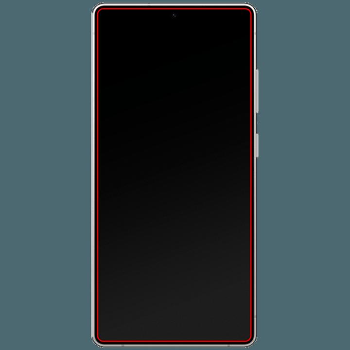 Actual product image Mobilize Black frame glass (1 Piece, Samsung Galaxy S25 Ultra)