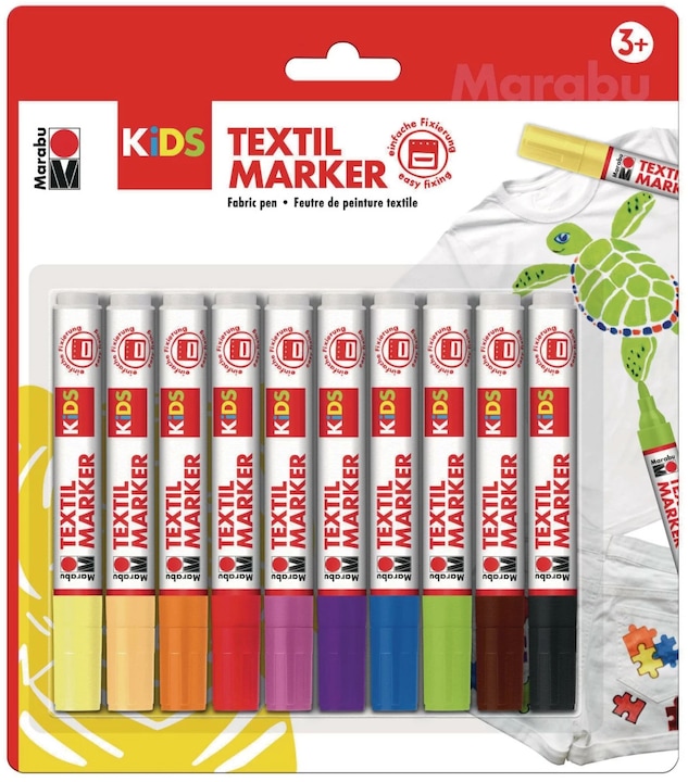 Immagine prodotto Marabu Matita tessile KiDS (Multicolore, 10 x)