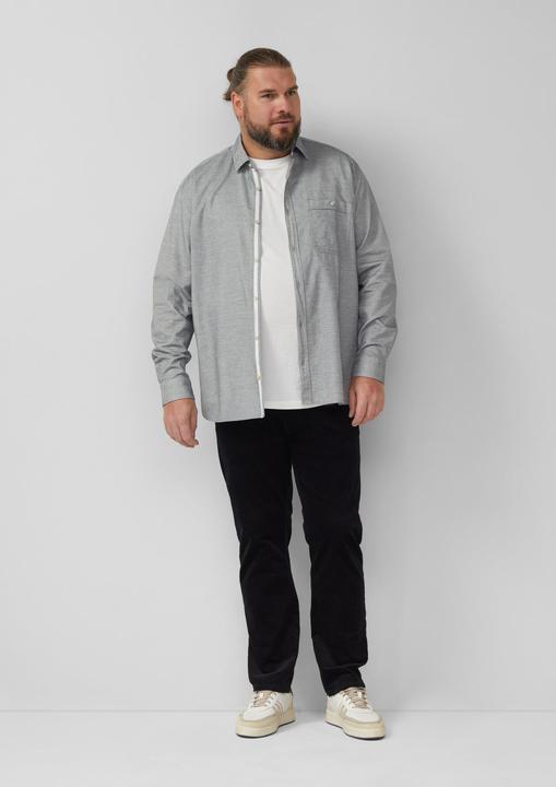 Immagine prodotto s.Oliver Hemd Regular Fit: Gemustertes Langarmhemd mit Kentkragen (3XL)