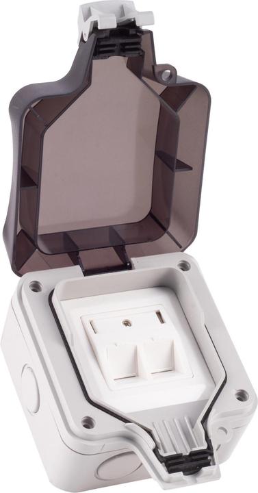 Actual product image Shiverpeaks ®-BASIC-S--Network outlet outdoor surface-mounted housing for Keystones, IP66