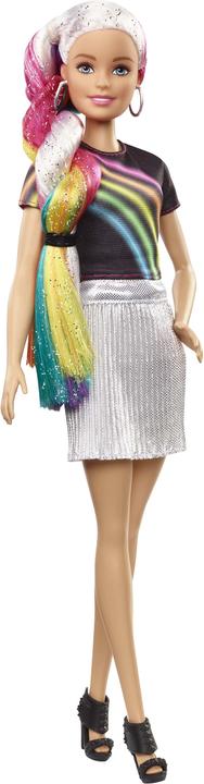 Image du produit Barbie Chevelure Arc-en-Ciel Paillettes - Poupée Mannequin - 5 ans et +