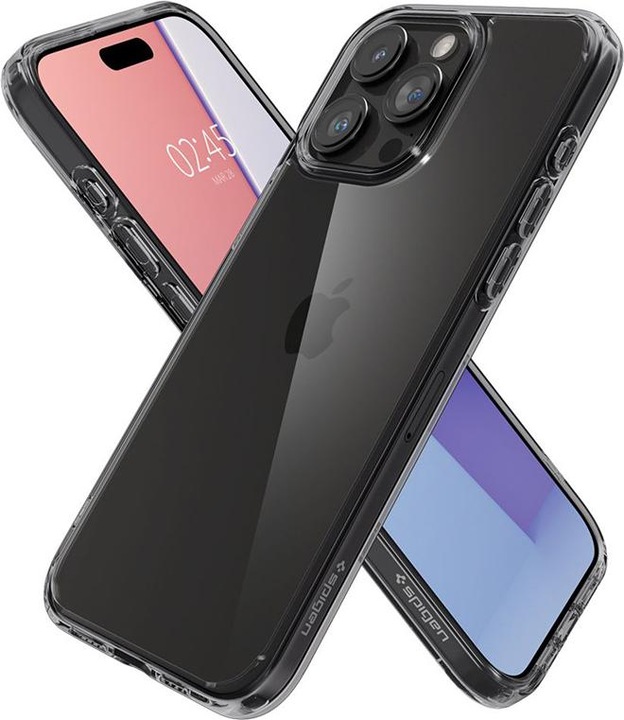 Actual product image Spigen Ultra Hybrid case for iPhone 15 Pro - transparent gray (Apple iPhone 15 Pro)