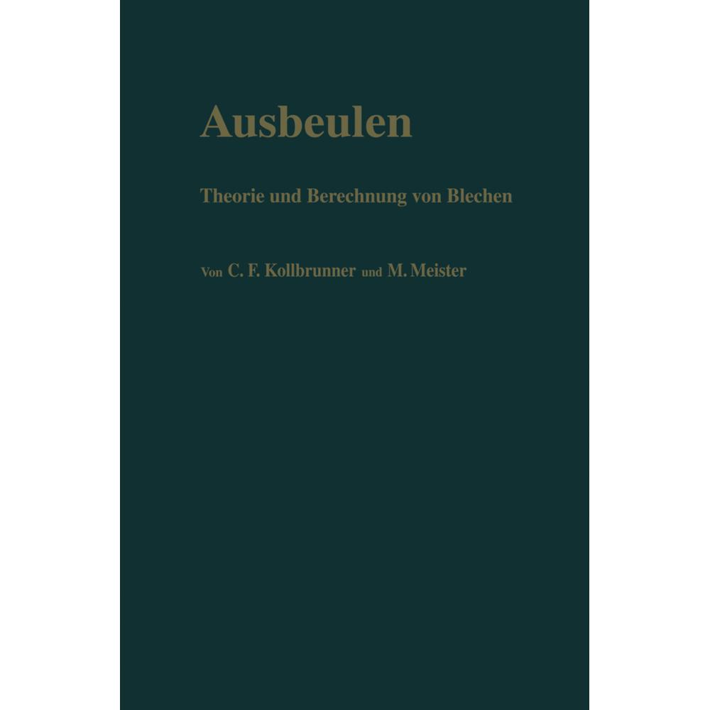 Ausbeulen, Fachbücher von Martin Meister, Curt F. Kollbrunner