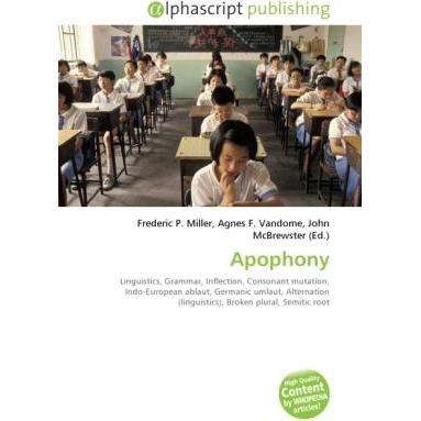 Apophony, Fachbücher von Agnes F. Vandome, Frederic P. Miller, John McBrewster