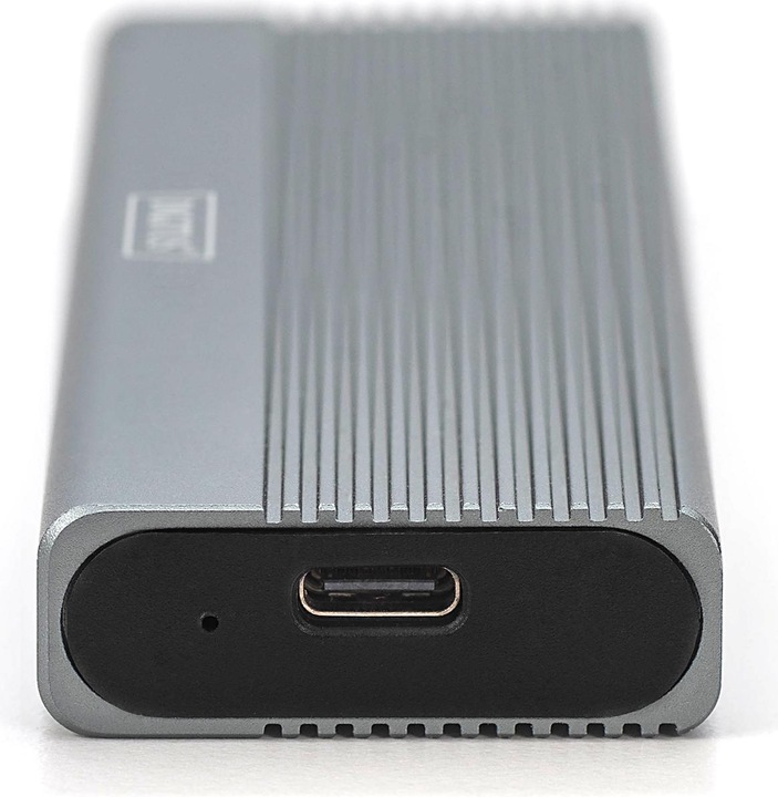 Produktbild Digitus USB M.2 Festplattengehäuse, SSD, extern, NVMe, 10Gbps, USB 3.1 Gen2, Aluminium, toolfree (M.2 2242, M.2 2260, M.2 2280, M.2 2230)