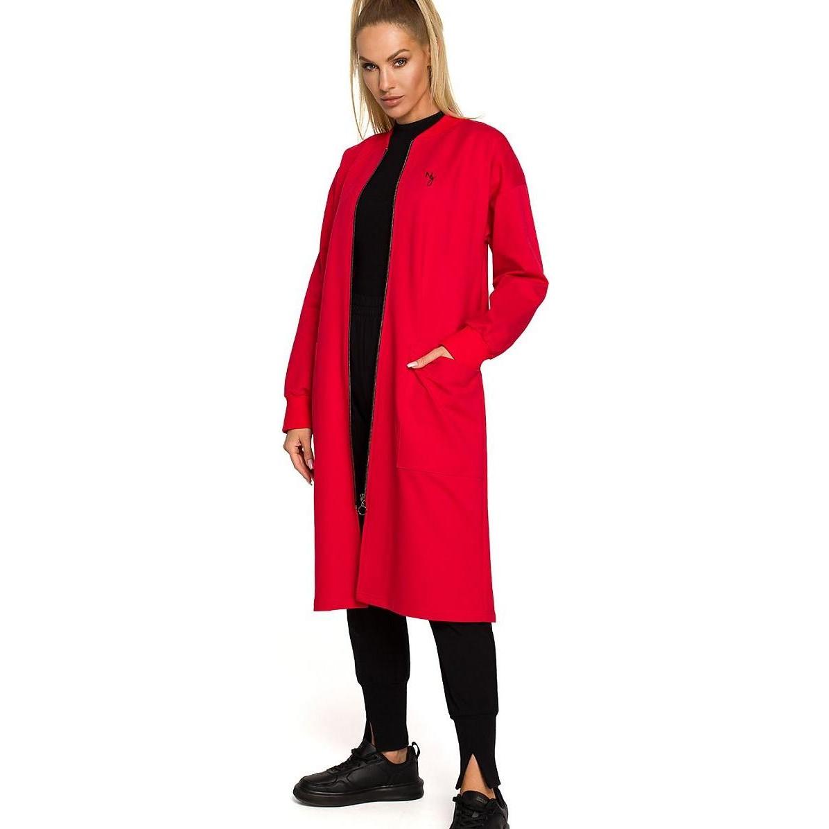 Made of Emotion, Damen, Pullover, Sweater Moe, Rot, (XXL)