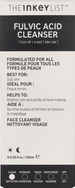 Immagine prodotto The Inkey List Detergente all'acido fulvico (Salviette detergenti per il viso, 150 ml)