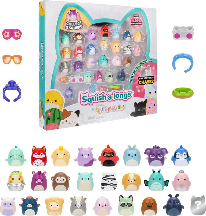 Productafbeelding Jazwares Squishalongs - 2,5 cm 25 Pack S2 (SKU: 2510134)
