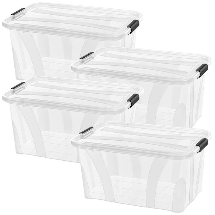 Produktbild Siena Home 4 er Set Aufbewahrungsbox 14l (38.5 x 25.4 x 18.5 cm, 14 l)