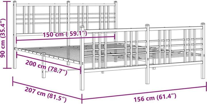 Image du produit vidaXL Bettgestell (150 x 200 cm)